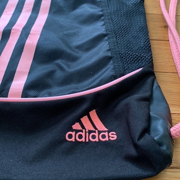 adidas Unisex Alliance 2 Drawstring Gymsack, Black/Coral - Backpack - Picture 4 of 6
